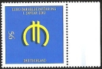 Stamps Germany -  LLEGADA DEL EURO - EURO BARGELDEIFUHRUNG