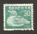 Stamps Asia - South Korea -  fauna, un pato 