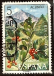 Stamps Spain -  Flora. Acebiño