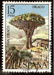 Stamps : Europe : Spain :  Flora. Drago