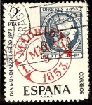 Stamps Spain -  Día Mundial del Sello. Fechador de Madrid
