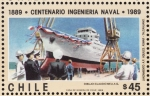 Stamps Chile -  CENTENARIO INGENIERIA NAVAL
