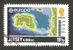 Stamps : Europe : Jersey :  Europa cept, formación de la isla