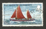Stamps United Kingdom -  Guernsey - barco de salvamento, arthur lionel 