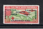Stamps Europe - Spain -  Edifil  366  Aniversario de la Jura de la constitución por Alfonso XIII  Sellos de 1926 sobrecargado