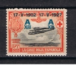 Stamps Europe - Spain -  Edifil  370  Aniversario de la Jura de la constitución por Alfonso XIII  Sellos de 1926 sobrecargado