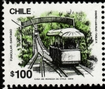 Stamps Chile -  FUNICULAR