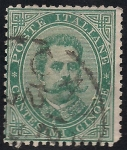 Stamps : Europe : Italy :  Humberto I de Italia.