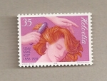 Stamps Switzerland -  Peinado de mujer