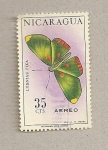 Stamps : America : Nicaragua :  Mariposa Lymnias pixa
