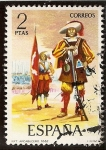 Sellos de Europa - Espa�a -  Uniformes Militares -Arcabucero de infantería. 1632