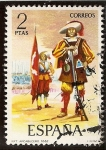 Sellos de Europa - Espaa -  Uniformes Militares -Arcabucero de infantería. 1632