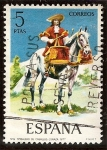 Stamps Spain -  Uniformes Militares - Dragones a caballo, Timbalero. 1674