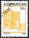 Stamps : Asia : Azerbaijan :  Edificios y monumentos