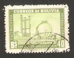 Stamps Bolivia -  nacionalización de la industria pretrolifera, una refinería 