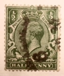 Stamps Europe - Gibraltar -  halfpenny 