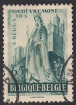 Stamps Belgium -  Santa Begga y castillo de Chevremont.
