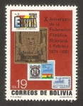 Stamps Bolivia -  626 - X Anivº de la Federación Filatélica  Boliviana