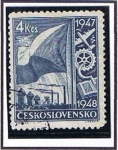 Stamps Czechoslovakia -  Bandera