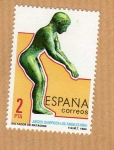 Stamps : Europe : Spain :  Juegos Olimpicos Los Ángeles Saltador de Natación (Serie2/4)