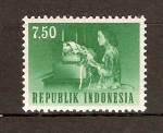 Stamps : Asia : Indonesia :  OPERADOR   DE   TELETIPO