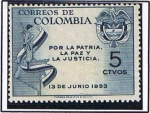 Stamps : America : Colombia :  Patria Paz Justicia