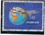 Stamps : America : Colombia :  50 años de AVIANCA