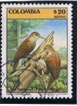 Stamps Colombia -  Aves Trepatroncos