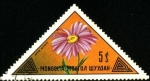 Stamps Mongolia -  Flor de Aster Alpinus.