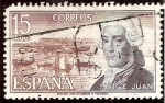 Stamps Spain -  Personajes. Jorge Juan
