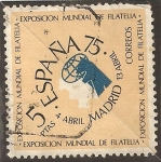 Stamps Spain -  Exposición Mundial de Filatelia España 75 y Año Internacional de Filatelia juvenil