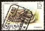 Stamps : Europe : Spain :  Fauna. Víbora de Lataste