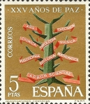 Sellos de Europa - Espa�a -  XXXV año de paz española