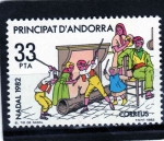 Stamps Andorra -  navidad