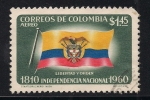 Stamps Colombia -  Independencia: Bandera.