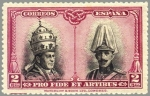Stamps Spain -  ESPAÑA 1928 419 Sello Nuevo Pro Catacumbas de San Dámaso en Roma Serie para Santiago Compostela Pio 