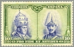 Stamps Europe - Spain -  ESPAÑA 1928 407 Sello Nuevo Pro Catacumbas de San Dámaso en Roma Serie para Toledo Pio XI y Alfonso 