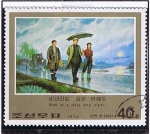 Stamps North Korea -  Visita del Presidente
