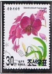 Stamps North Korea -  Dendrobium taysuwie