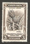 Sellos de America - Costa Rica -  feria nacional agrícola, una piña