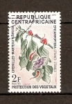 Stamps Africa - Central African Republic -  PROTECCIÓN   DE   LA   FLORA