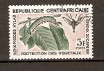 Stamps Africa - Central African Republic -  PROTECCIÓN   DE   LA   FLORA