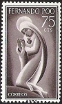 Stamps : Europe : Spain :  FERNANDO POO - IMAGEN DE LA VIRGEN