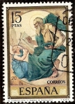Stamps Spain -  El Evangelista San Mateo - Eduardo Rosales  y Martín