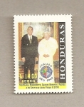 Stamps Honduras -  Visita presidente al Papa