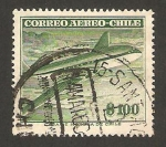 Stamps Chile -  avión de haviland comet 