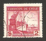 Stamps : America : Chile :  marina mercante
