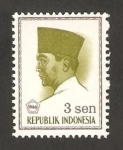 Sellos de Asia - Indonesia -  presidente sukarno