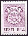 Stamps Estonia -  Escudo rojo