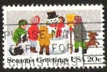 Stamps United States -  SEASONS GREETINGS